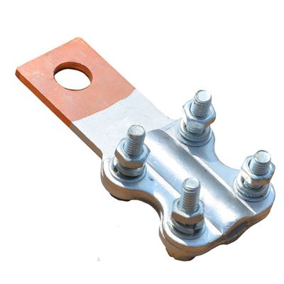 Elektrische Ausrüstung Kupfer-Schrauben-Gerade Aluminium-Kupfer-Bindeklammer