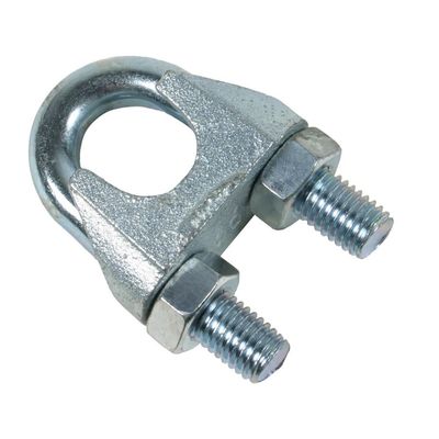 Zinkplattierte Klemmen für biegsame Drahtseile für Edelstahl-Hardware nach DIN 741