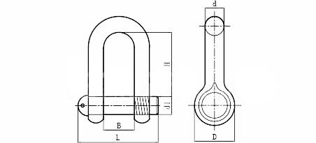 Marine Hardware G209 Edelstahl-Hofschraub-Pin-Anker kommerzielle Fesseln